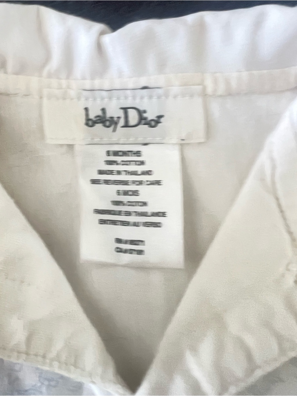 Baby Dior Kids Matching Set in White - BabyDior